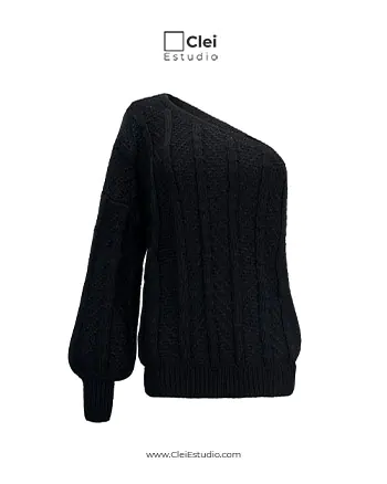 Fotografía Maniquí Fantasma Saco Negro Escote Hombro