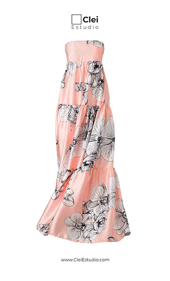 Maniquí Fantasma Vestido Strapless