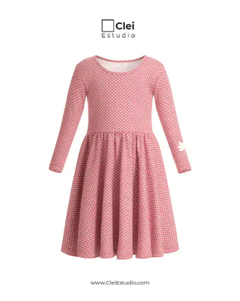 Maniquí Invisible Vestido Niña